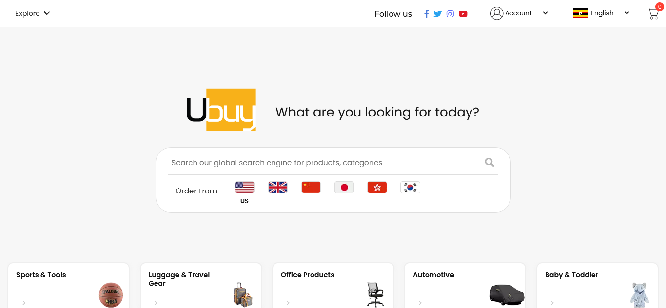Ubuy Uganda website